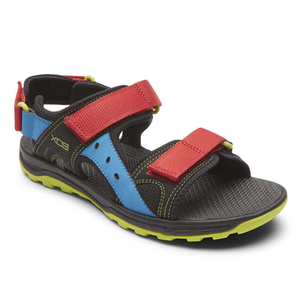 Rockport Sandaler Herre Svart - Trail Technique Adjustable Velcro - SCKJ82059